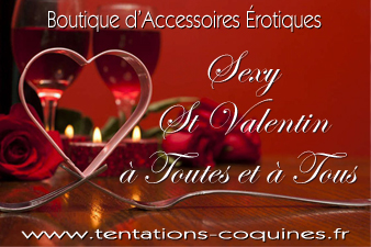 Très Bonne St Valentin 2023 avec votre Love et Sex Shop 77 Tentations Coquines